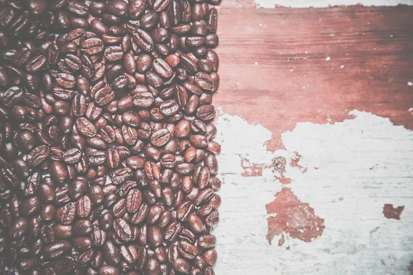 Contexte du café et de la texture du bois — Photo