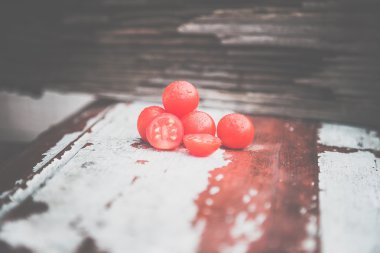 domates domates, vintage fotoğraf, dağınık