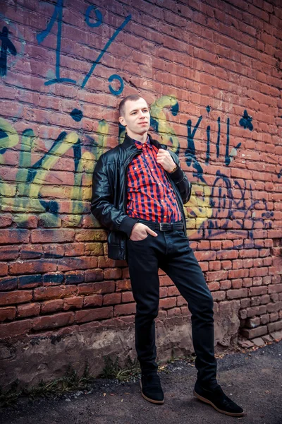 Male model posing for the camera, men's clothing — Stock Photo, Image