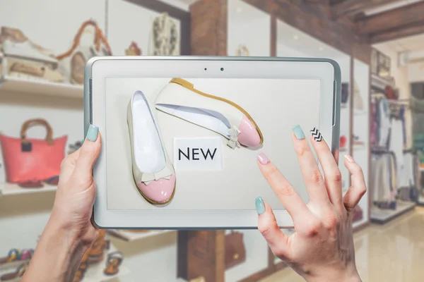 Online shoe store, online sale — Stock Image Online shoe store, online sale Royalty Free Stock Images