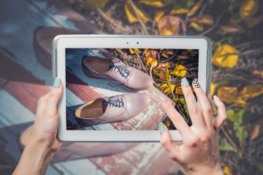 Online satış, online ayakkabı satın