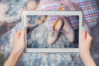 Online satış, online ayakkabı satın