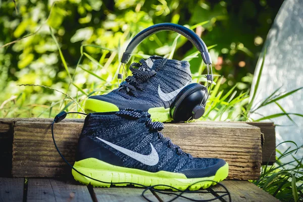 Nike mannen schoenen, schoenen met — Stockfoto