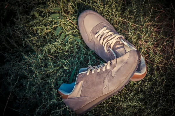 Brun sneakers, skor för män — Stockfoto