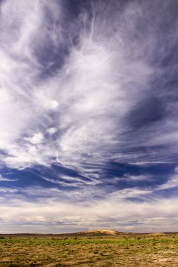 Bulutların üzerinde Fas manzara