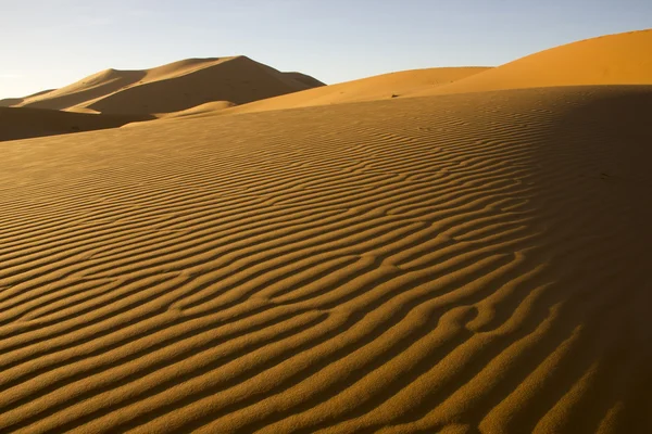 The Wind-Blown Lines Of Sands In Morocco — Stock Photo, Image