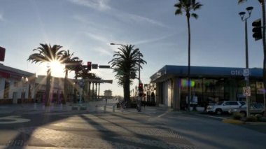 Hermosa Sahili, Kaliforniya ABD - Ocak 2020 Ünlü La Land Sahnesi