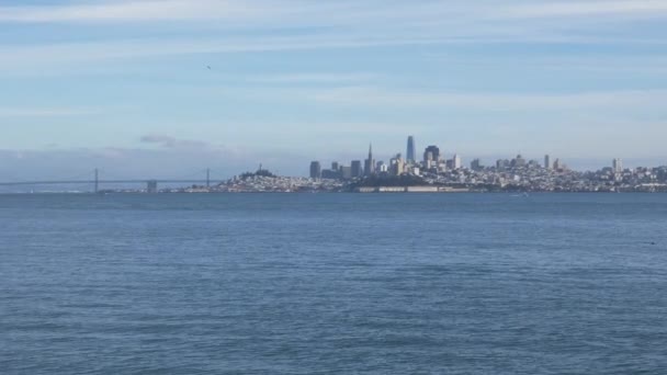 San Francisco City Downtown Panorama klassisk utsikt — Stockvideo