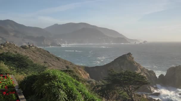 ピオンロボス｜太平洋のビッグサー海岸の風景 — ストック動画