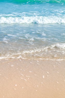 Sahilde deniz dalgaları