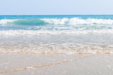 Sahilde deniz dalgaları