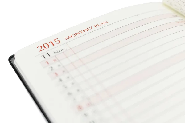 Miesięczny plan 2015 Zdjęcie Stockowe