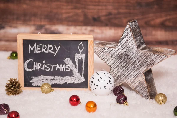 Cartaz de Natal feliz — Fotografia de Stock