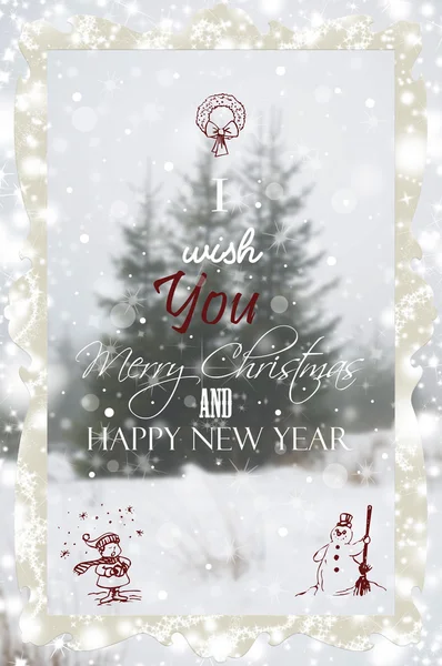 Merry Christmas and Happy New Year — Stock Photo, Image