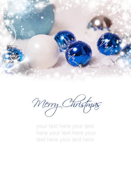 Christmas postcard with greetings — Stock Photo, Image