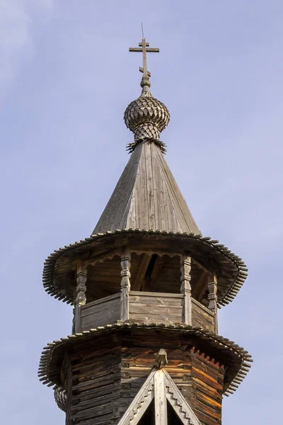 Dřevěná Zvonice Kostroma Sloboda Rusko — Stock fotografie