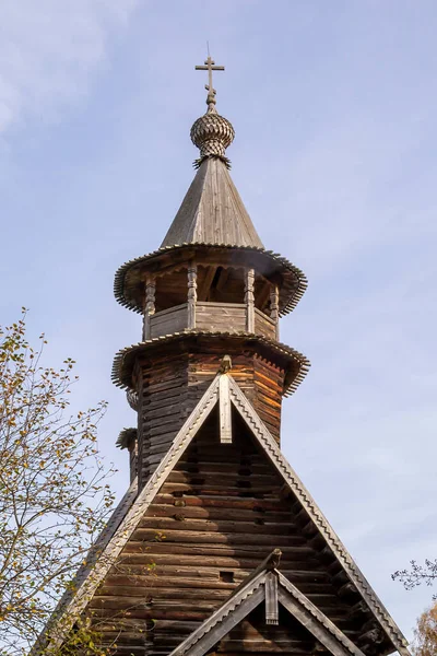Dřevěná Zvonice Kostroma Sloboda Rusko — Stock fotografie