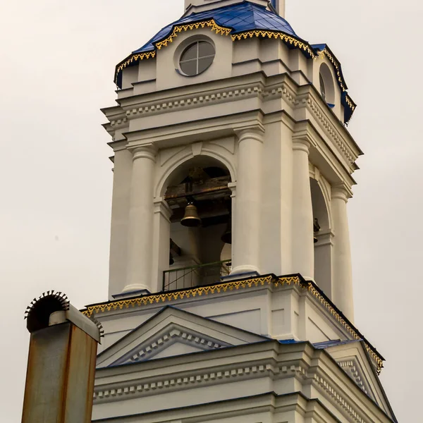 Torre Sineira Rural Ortodoxa Aldeia Shunga Região Kostroma Rússia — Fotografia de Stock