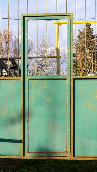 Porte Guichet Donnant Sur Rue Éléments Architecturaux — Photo