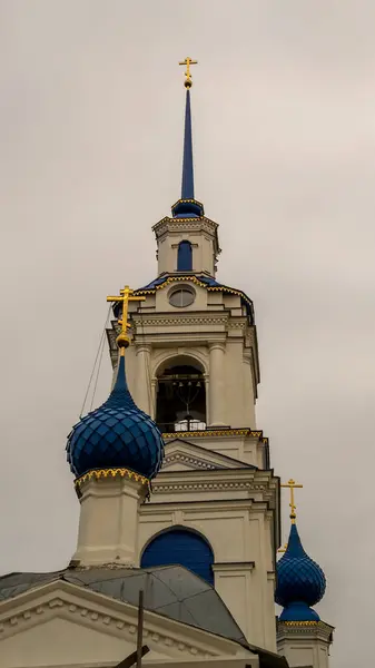 Ortodoxa Landsbygden Klocktorn Shunga Byn Kostroma Region Ryssland — Stockfoto