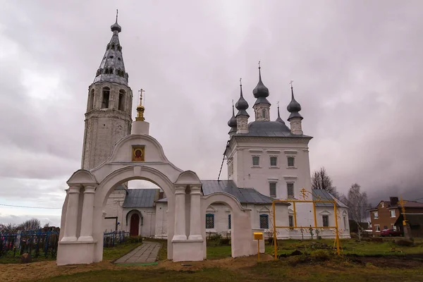 Iglesia Ortodoxa Ladrillo Blanco Rusia Óblast Kostroma Pueblo Baran — Foto de Stock