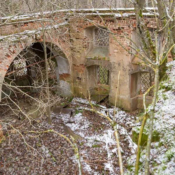 Walls Ruined Church Abandoned Church Assumption Salenka Tract Kostroma Region — Stock Photo, Image