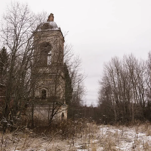 Glockenturm Eines Verlassenen Tempels Marienkirche Trakt Salenka Oblast Kostroma Russland — Stockfoto