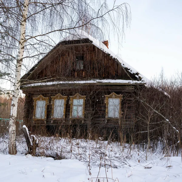 Dilapidated House Abandoned Village Russia — Stock Photo, Image