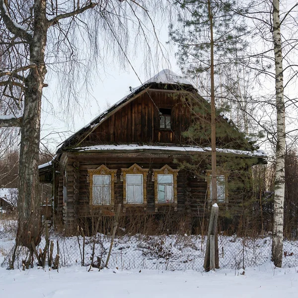 Dilapidated House Abandoned Village Russia — Stock Photo, Image