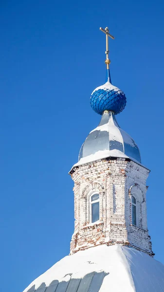 Kupolen Den Ortodoxa Kyrkan Mot Himlen — Stockfoto