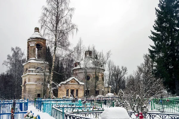 Destroyed Orthodox Church Cemetery Church Assumption Churchyard Czudec Galichsky District — Stock Photo, Image