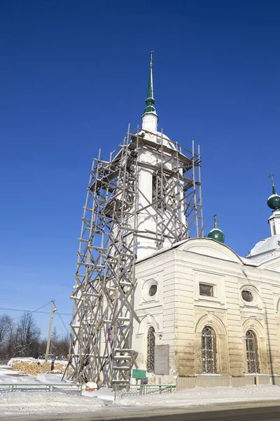 Chiesa Ortodossa Vicino Alla Strada Villaggio Bolotovo Regione Kostroma Russia — Foto Stock