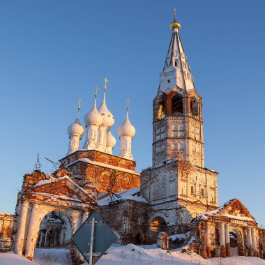 Terk Edilmiş Ortodoks Kilisesi, Dunilovo, Ivanovo Bölgesi, Rusya