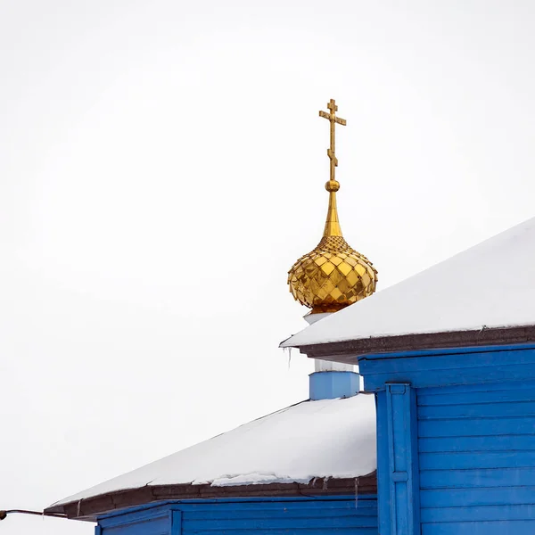 Dôme Église Village Village Durasovo Région Kostroma Russie — Photo