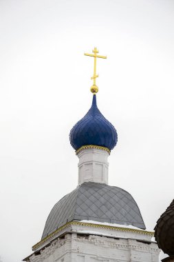 Çan kubbesi restore edildi, Isakovskoye köyü, Kostroma bölgesi, Rusya