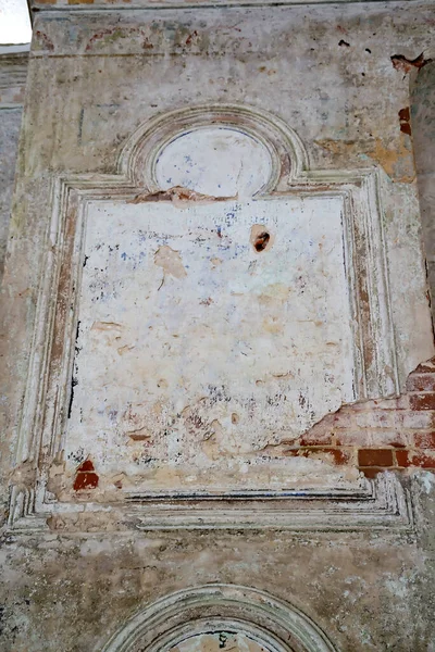 Los Restos Una Pintura Dentro Una Iglesia Abandonada Aldea Holm — Foto de Stock