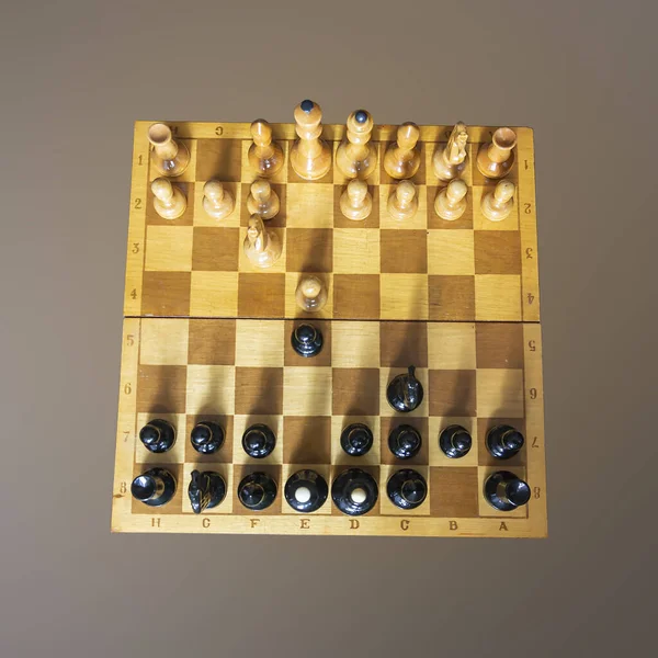 Ancient Game Wooden Chess — Stock Photo, Image