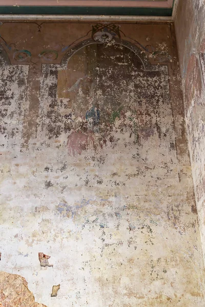 Peinture Des Murs Une Église Orthodoxe Abandonnée Village Nasakino Région — Photo