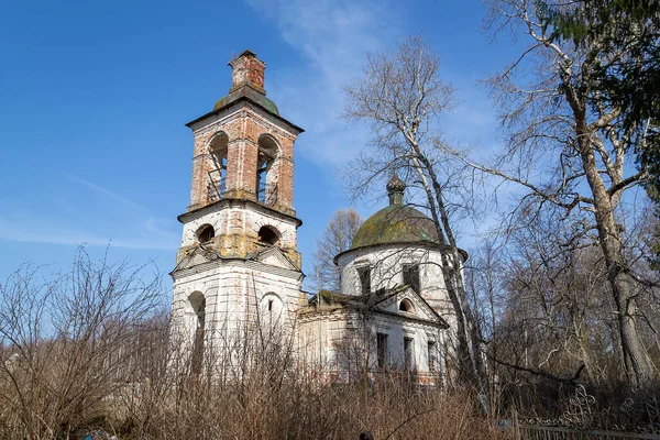 Opuštěný Pravoslavný Kostel Vesnice Kozyura Kostroma Region Rusko Postavený Roce — Stock fotografie