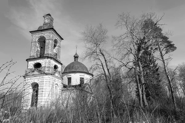 Iglesia Ortodoxa Abandonada Pueblo Kozyura Región Kostroma Rusia Construida 1829 — Foto de Stock