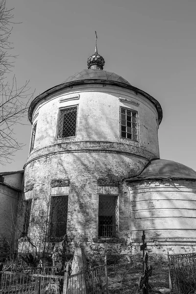 Igreja Ortodoxa Abandonada Aldeia Kozyura Região Kostroma Rússia Construída 1829 — Fotografia de Stock