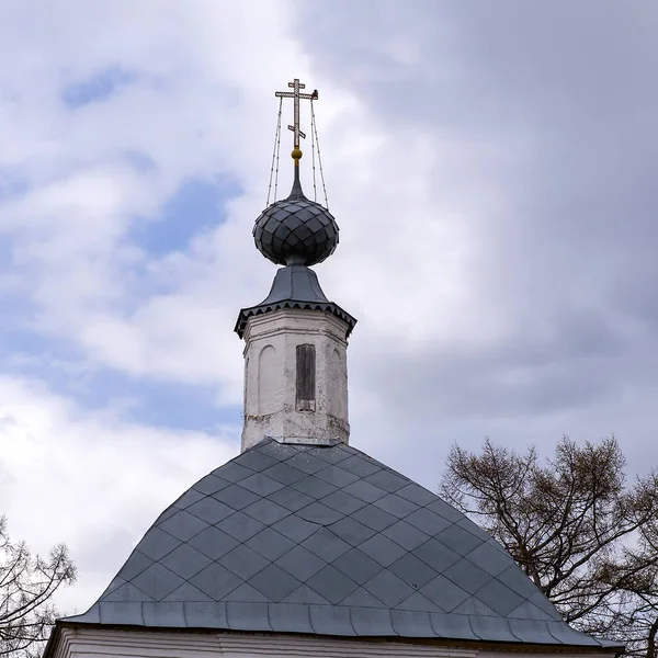 Keresztény Templom Kupolája Szürke — Stock Fotó