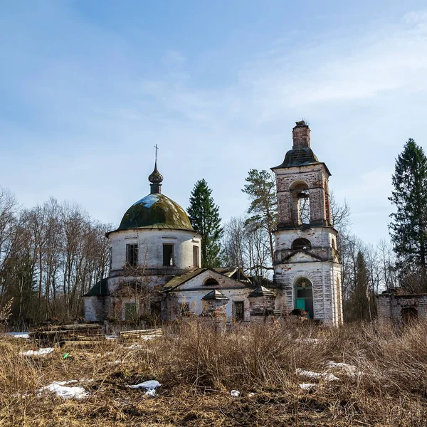 Église Orthodoxe Abandonnée Village Kozyura Région Kostroma Russie Construite 1829 — Photo