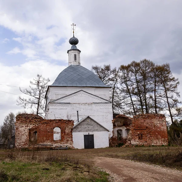 Restaurierte Ländlich Orthodoxe Kirche Dorf Krasnogorje Region Kostroma Russland — Stockfoto