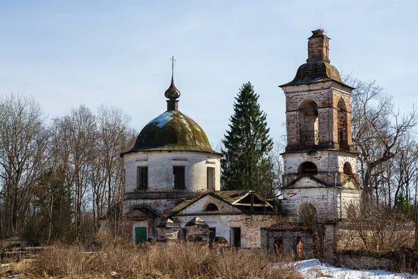 Verlassene Orthodoxe Kirche Dorf Kozyura Region Kostroma Russland Erbaut 1829 — Stockfoto