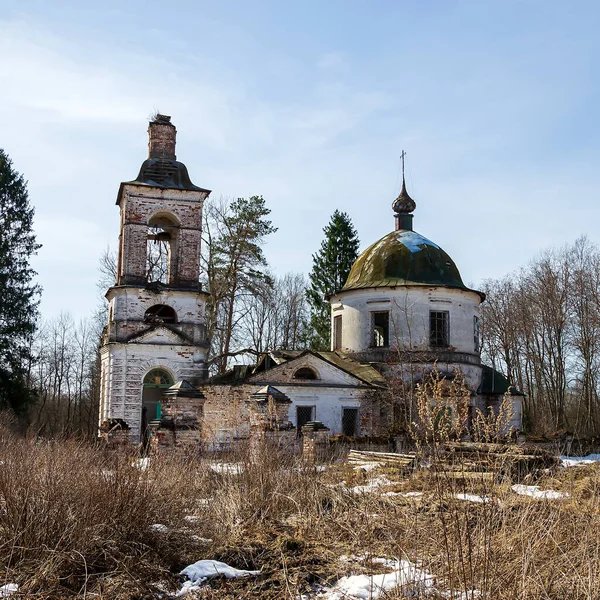 Verlassene Orthodoxe Kirche Dorf Kozyura Region Kostroma Russland Erbaut 1829 — Stockfoto