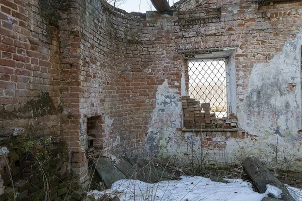 Interiér Opuštěného Pravoslavného Kostela Vesnice Kozyura Kostroma Rusko Postavený Roce — Stock fotografie