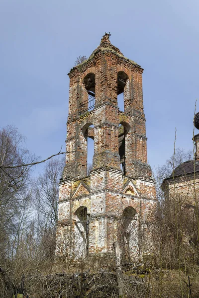 Igreja Ortodoxa Abandonada Floresta Aldeia Myshkino Região Kostroma Rússia Construída — Fotografia de Stock