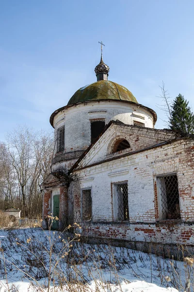 Verlassene Orthodoxe Kirche Dorf Kozyura Region Kostroma Russland Erbaut 1829 — Stockfoto