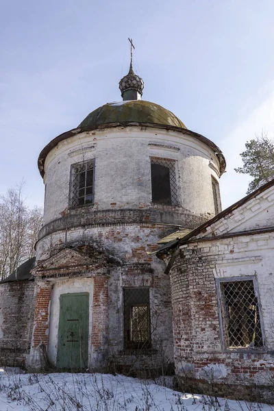 Église Orthodoxe Abandonnée Village Kozyura Région Kostroma Russie Construite 1829 — Photo